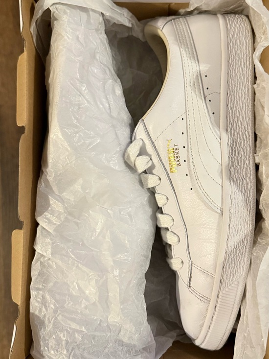 PUMA Basket Classic XXI Lace Up WHITE Sneakers main image 6